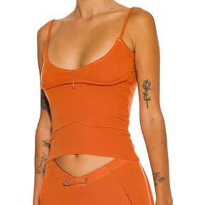 SAM MIRO VINTAGE low back double layer tank BRAND NEW size Medium